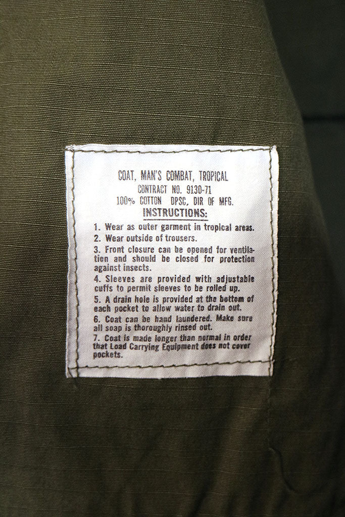 70's US.ARMY Vintage Jungle Fatigue Jacket