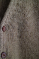 60's VINTAGE MOHAIR CARDIGAN "Hamburgers"