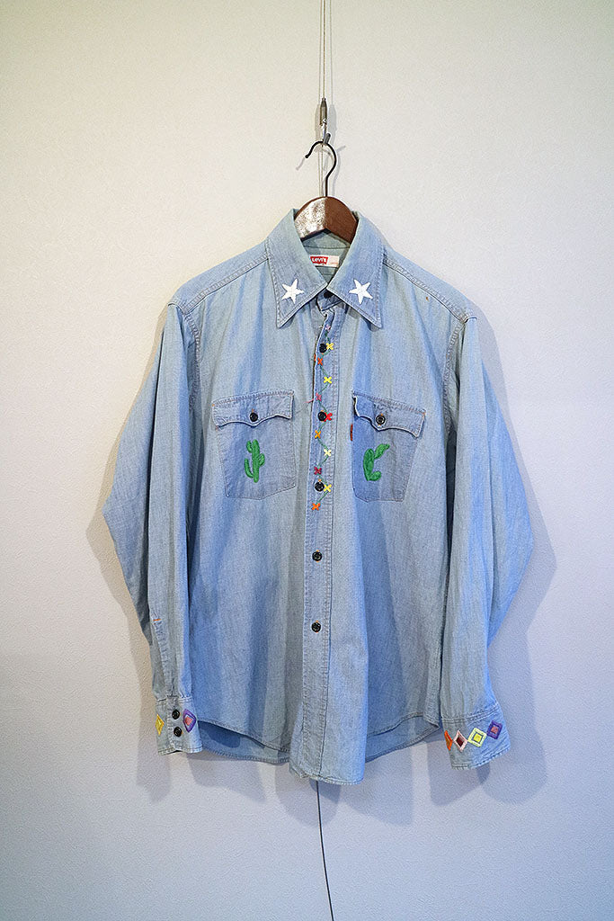 70's Levi's ヒッピーシャンブレーシャツ