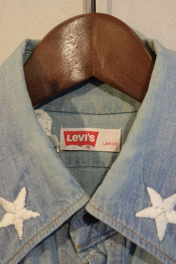 70's Levi's ヒッピーシャンブレーシャツ