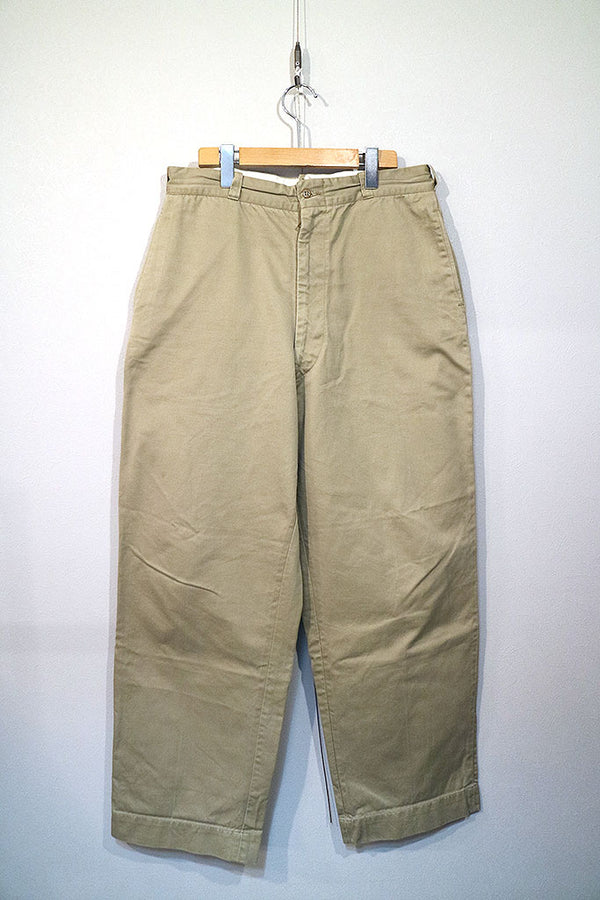 W36】U.S.ARMY 60s Chino Trousers 8.2oz Khaki Shade1