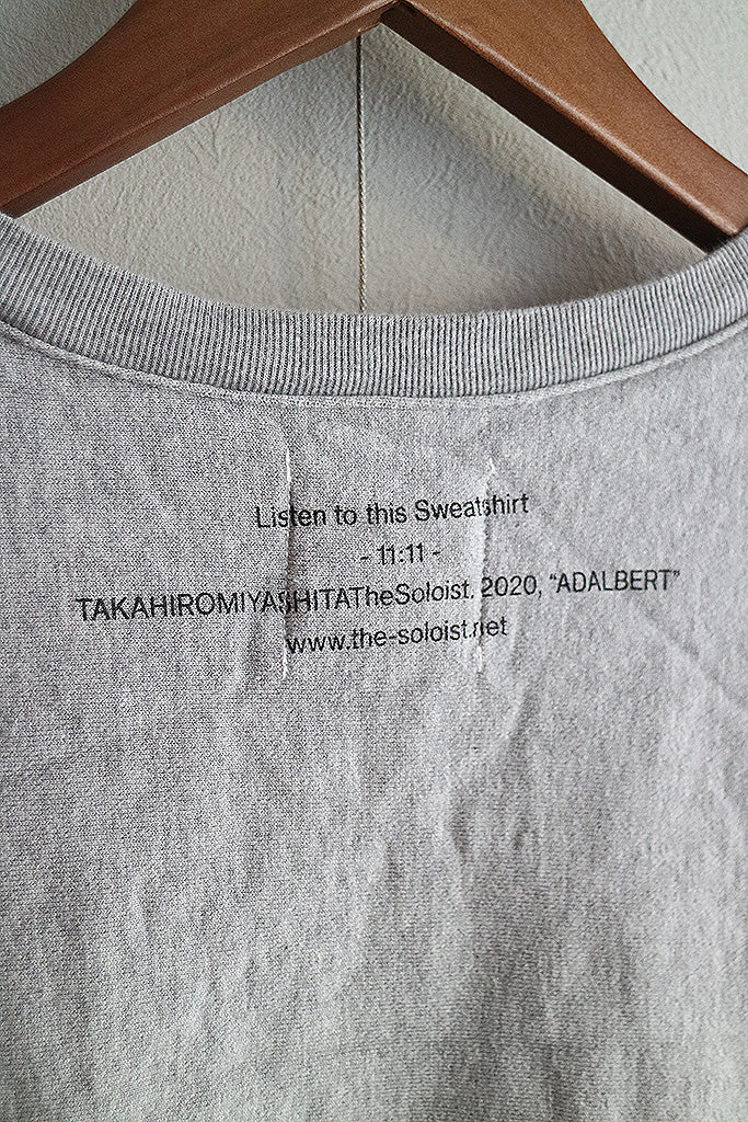 TAKAHIRO MIYASHITA The Soloist.  oversized crew neck sweatshirt ADALBERT