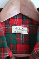 50's ARROW WOOL CHECK SHIRT