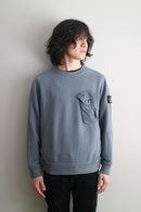 STONE ISLAND POCKET DETAIL CREW SWEAT