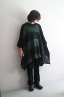GROUND Y Border poplar knit Jumbo drape knit