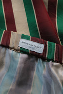 DRIES VAN NOTEN Piperi Shorts - Bordeaux Stripe