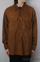 CCU LEATHER SHEEP SUEDE LEATHER SHIRT