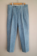 NEAT BLEACH WASH DENIM BLUE