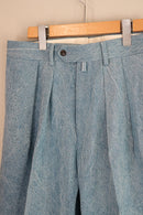 NEAT BLEACH WASH DENIM BLUE