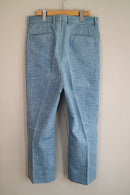 NEAT BLEACH WASH DENIM BLUE