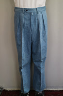 NEAT BLEACH WASH DENIM BLUE
