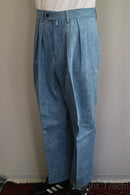 NEAT BLEACH WASH DENIM BLUE