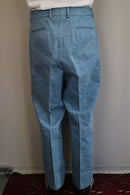 NEAT BLEACH WASH DENIM BLUE