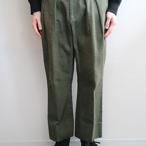 パンツ NEAT PLASTIC DENIM TAPERED NEAT GREEN DENIM TAPERED