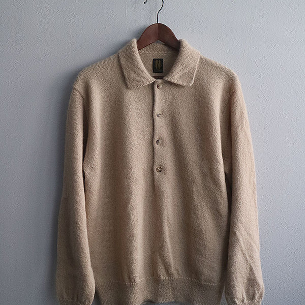 BATONER ポロカラーモヘアニット