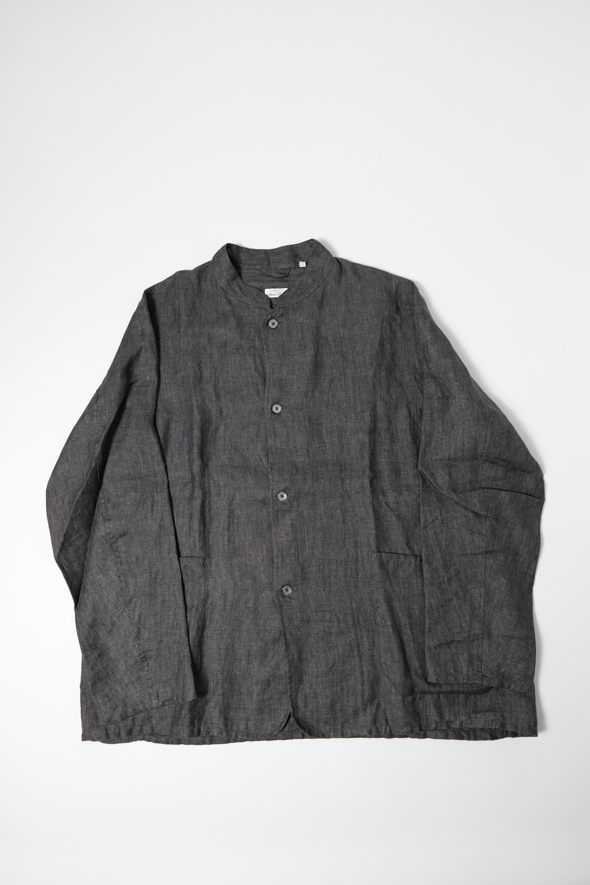 COMOLI × Salvatore Piccolo リネンヘリンボーン スタンドカラージャケット