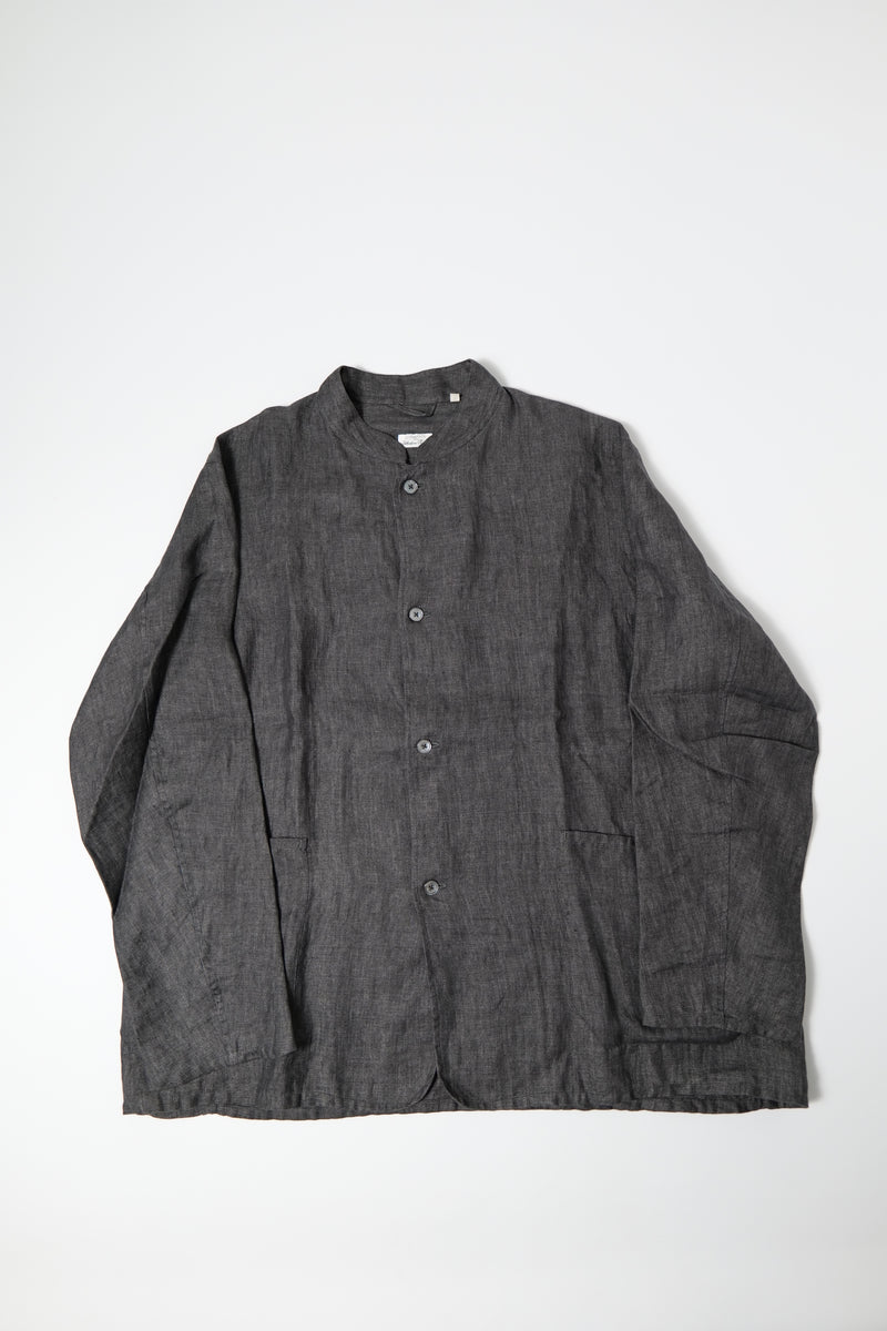 COMOLI サルバトーレピッコロ リネンスタンドカラージャケット 44サイズ COMOLI × Salvatore Piccolo リネンヘリンボーン スタンドカラージャケット