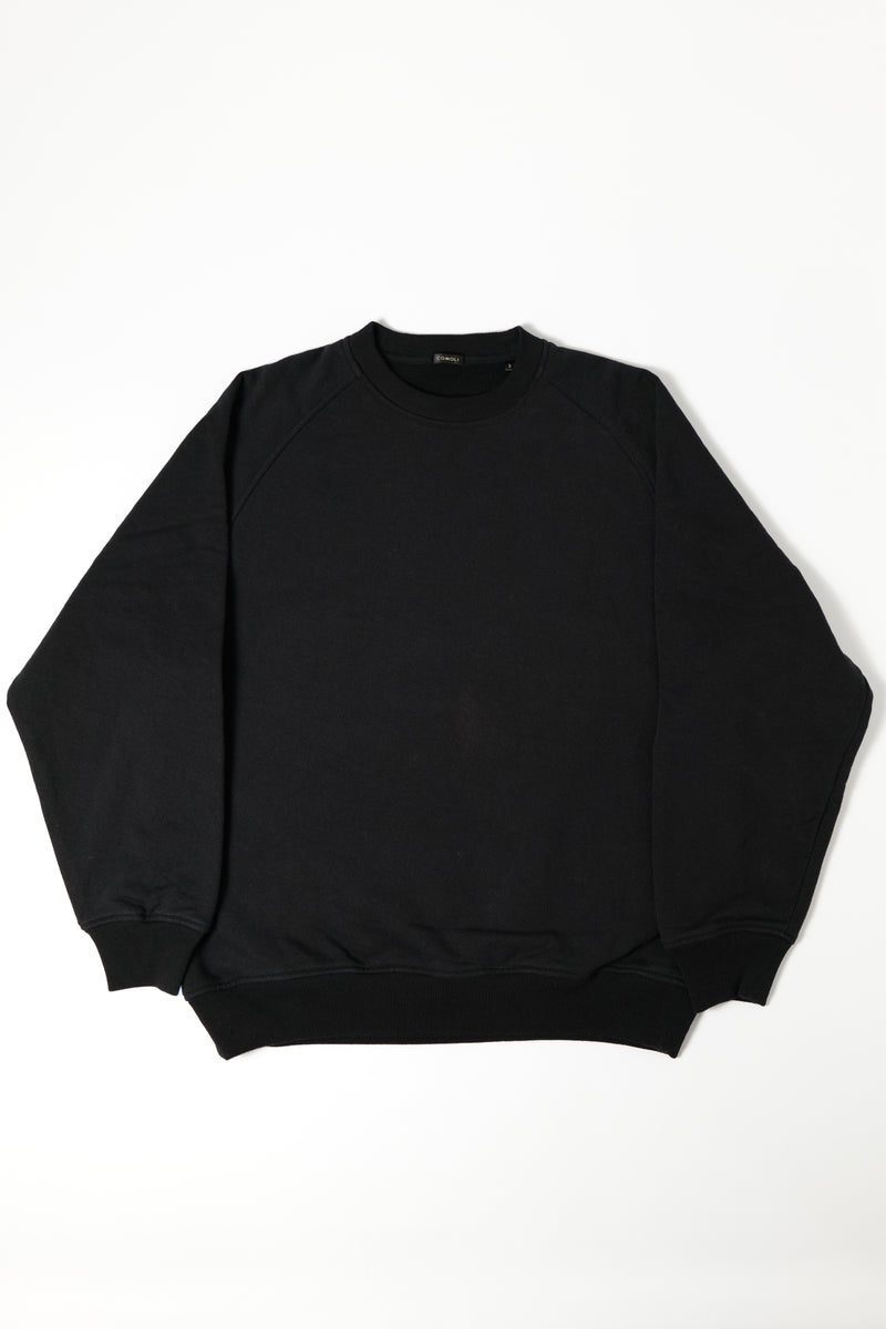 COMOLI コットン裏毛 クルーネック