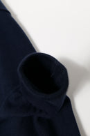 A.PRESSE Cotton Knit Polo Collar Cardigan