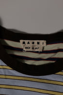 MARNI ボーダー切替オーバーサイズTシャツ