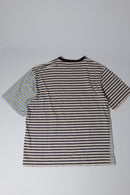 MARNI ボーダー切替オーバーサイズTシャツ