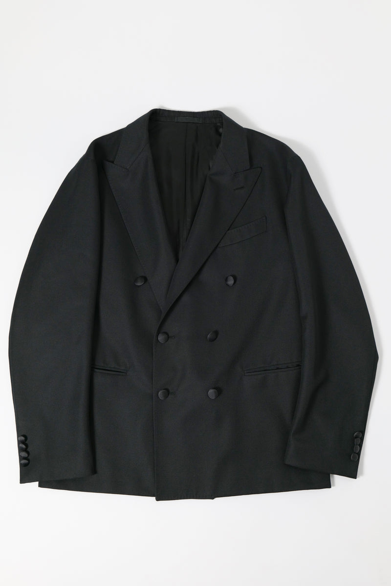 HEUGN for CARUSO ADAM ポリエステルウールツイル 6Bダブルジャケット