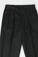 HEUGN for CARUSO GEORGE ポリエステルウールツイル 2Pテーパードパンツ