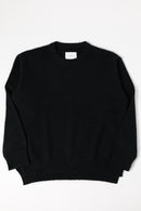 ssstein WOOL/ALPACA MILLED KNIT CREW NECK LS