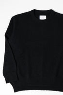 ssstein WOOL/ALPACA MILLED KNIT CREW NECK LS