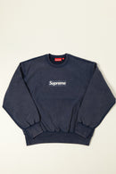Supreme Washed Box Logo Crewneck