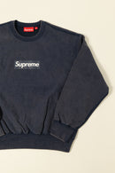 Supreme Washed Box Logo Crewneck