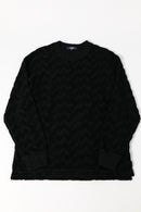 COMME des GARCONS HOMME 綿パイルジャカード格子柄トップス