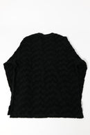 COMME des GARCONS HOMME 綿パイルジャカード格子柄トップス