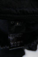 COMOLI ブラックドリル テーパードパンツ