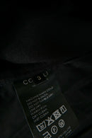 COMOLI ブラックデニム テーパードパンツ