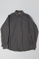 YOKE GARMENT DYED COTTON SILK TWILL SHIRT