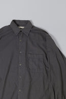 YOKE GARMENT DYED COTTON SILK TWILL SHIRT