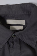 YOKE GARMENT DYED COTTON SILK TWILL SHIRT
