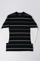 COMME des GARCONS HOMME ボーダーレイヤード Tシャツ