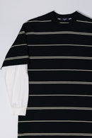 COMME des GARCONS HOMME ボーダーレイヤード Tシャツ