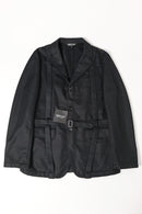 COMME des GARCONS HOMME DEUX ベルテッドメッシュテーラードジャケット