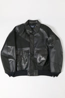 COMME des GARCONS HOMME  シンセティックレザーパッチワークブルゾン
