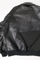 COMME des GARCONS HOMME  シンセティックレザーパッチワークブルゾン