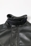 COMME des GARCONS HOMME  シンセティックレザーパッチワークブルゾン
