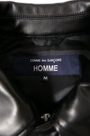 COMME des GARCONS HOMME  シンセティックレザーパッチワークブルゾン