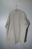 MAATEE&SONS C/L/N 強撚ヒッコリー BAND COLLAR SHIRT