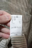 MAATEE&SONS C/L/N 強撚ヒッコリー BAND COLLAR SHIRT