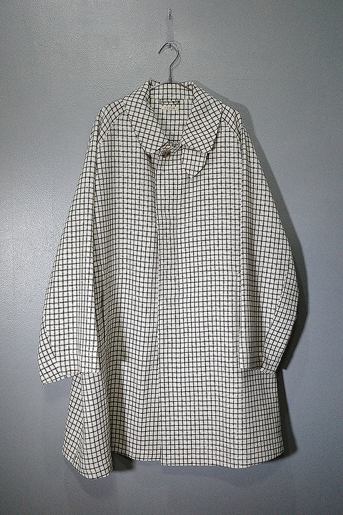 HEUGN Check Albert Over Coat