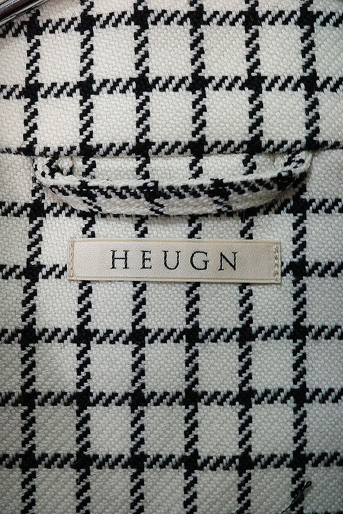 HEUGN Check Albert Over Coat