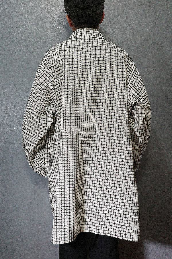 HEUGN Check Albert Over Coat HEUGN Check Albert Over Coat